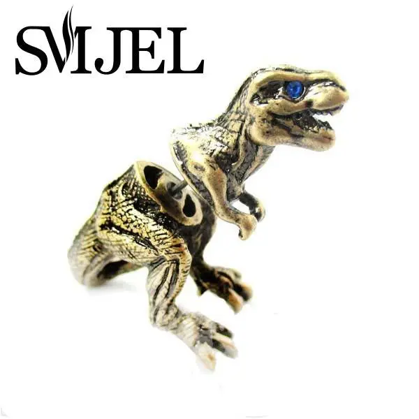 Fake Gauge Earrings Istic Tyrannosaurus T-Rex Animal Faux Plug Stud Earrings S99 1