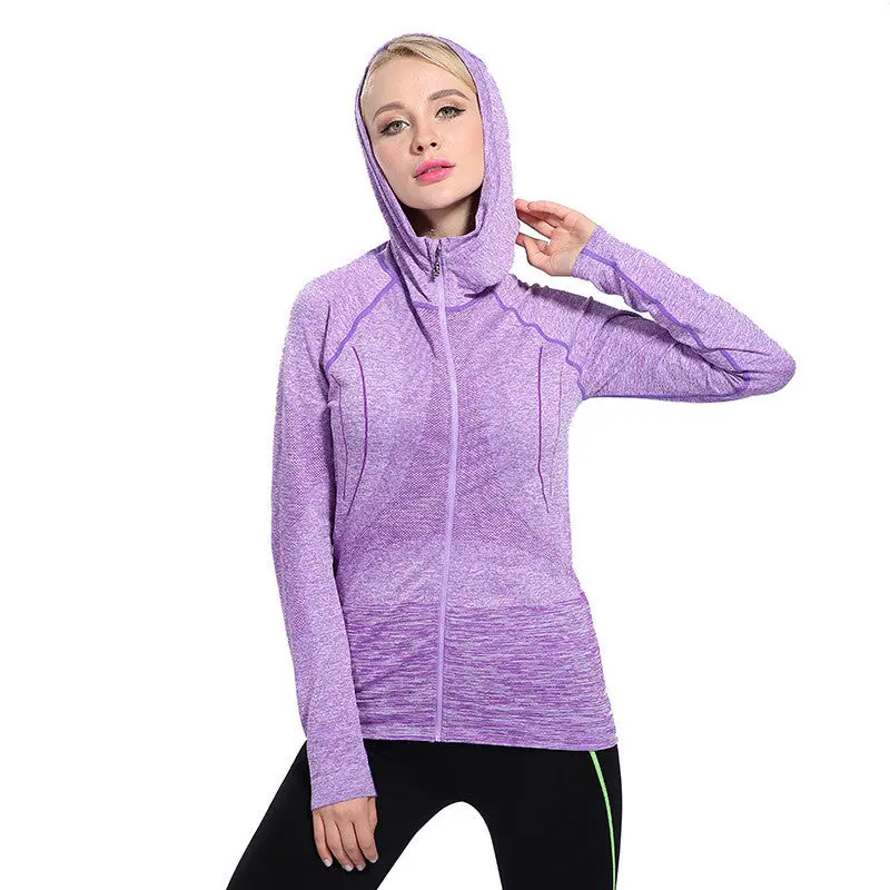 Fall Long Sleeve Sport Women Hoodies Sweatshirts Casual Breathable Outwear Women's Tracksuits Slim Sudaderas Mujer Femme 1