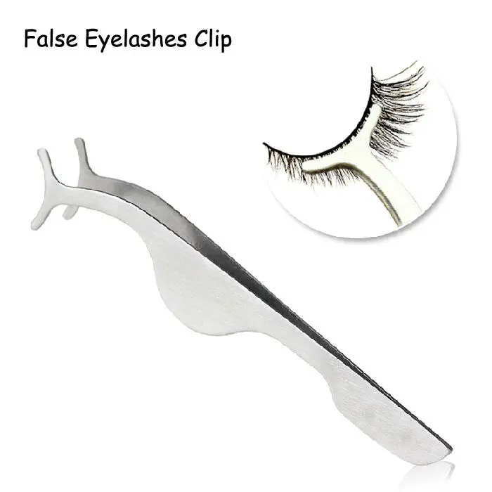 False Fake Eyelashes Clip Stainless Steel Eye Lash Eyelash Curler Applicator Beauty Makeup Cosmetic Tool Yks 1