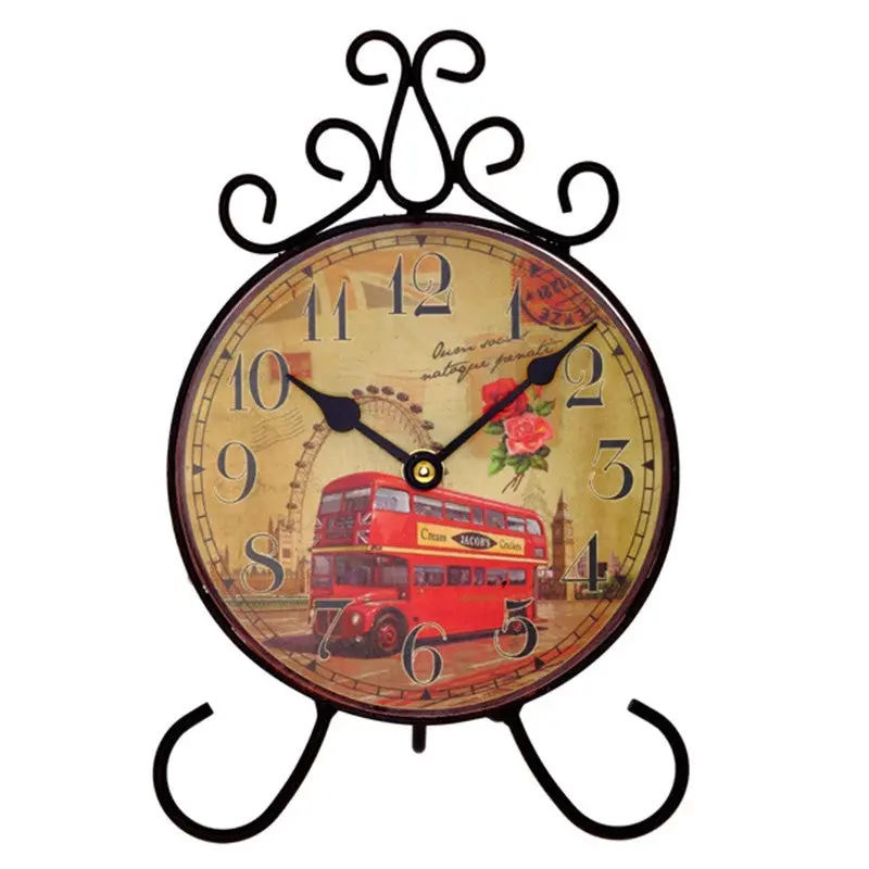 Family Wall Clock Home Decor Clocks Flower Pattern Watches 90117 1