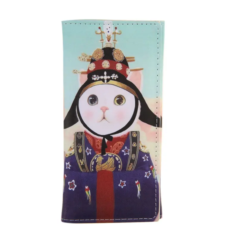 Famous Brand Wallet Women Pu Leather Women Wallets Hit Cat Wallet Printing Coin Pocket Female Clutch Carteira Feminina Purse 4