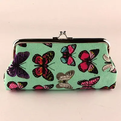 Famous Design Women Wallets Butterfly Printed Small Wallet Card Holder Coin Purse Clutch Bag Carteras Women Wallet 1
