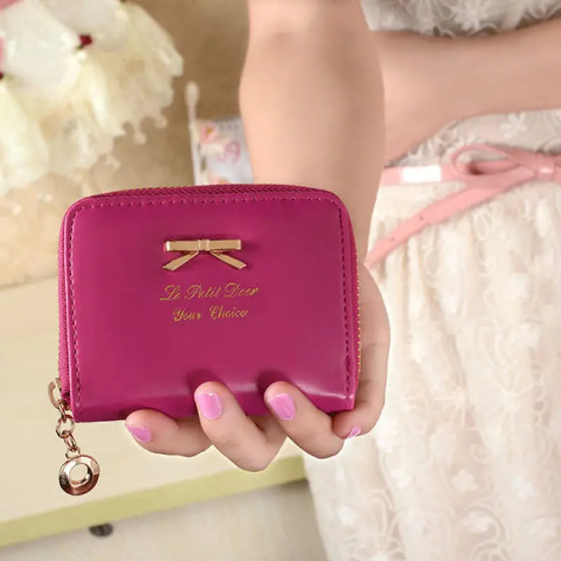 Famous Purses Wallet Women Cute Purse Clutch Wallet Short Small Bag Pu Card Holder Lady Carteira 4
