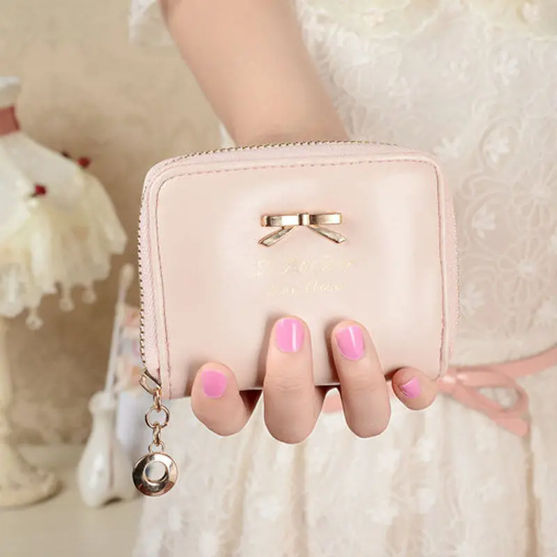 Famous Purses Wallet Women Cute Purse Clutch Wallet Short Small Bag Pu Card Holder Lady Carteira 5