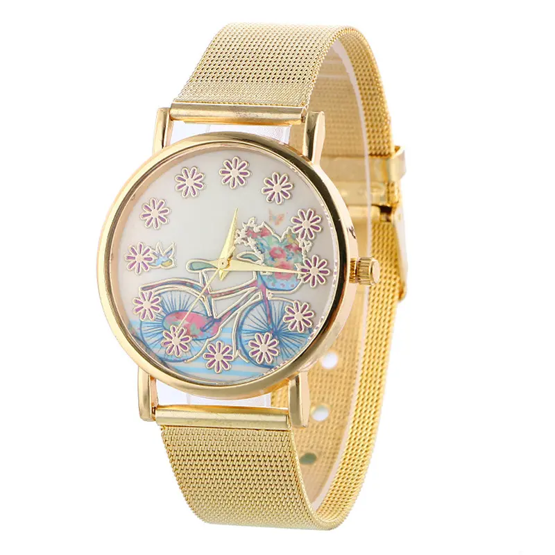 Famous Quartz Watch Women Watches Ladies Clock Wrist Watch Women's Mesh Band Wrist Watches Feida 1
