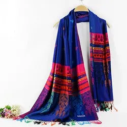 Famous Scarf Double Sided Little Bee National Wind Luxury Scarf Wrap Shawl Cashmereponcho 1