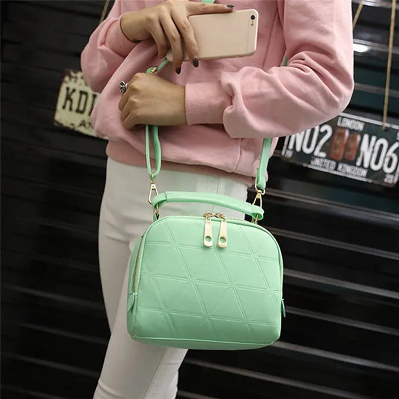 Famous Women's Hbag Shoulder Bag Lady Tote Purse Pu Leather Zipper Lady Messenger Bags 3