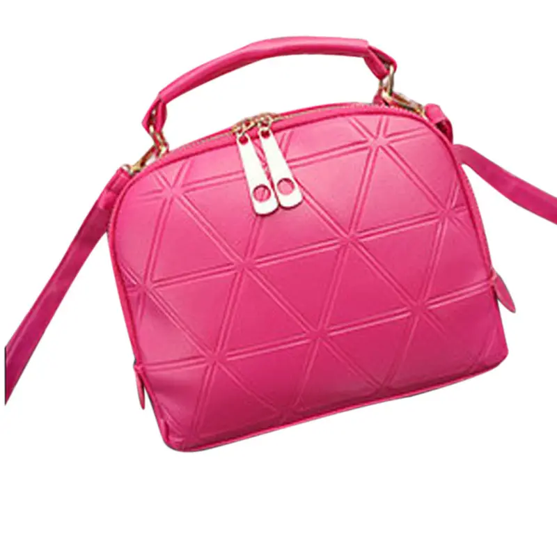 Famous Women's Hbag Shoulder Bag Lady Tote Purse Pu Leather Zipper Lady Messenger Bags 4