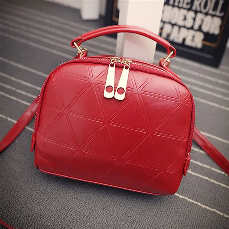 Famous Women's Hbag Shoulder Bag Lady Tote Purse Pu Leather Zipper Lady Messenger Bags 5