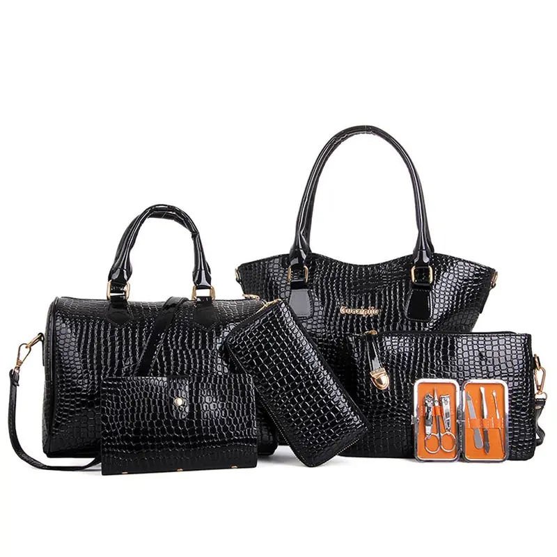Famous6pcs Women Bag Hbag Crossbody Shoulder Bag Designer Women Messenger Bags Lady Tote Luxury Hbags 1
