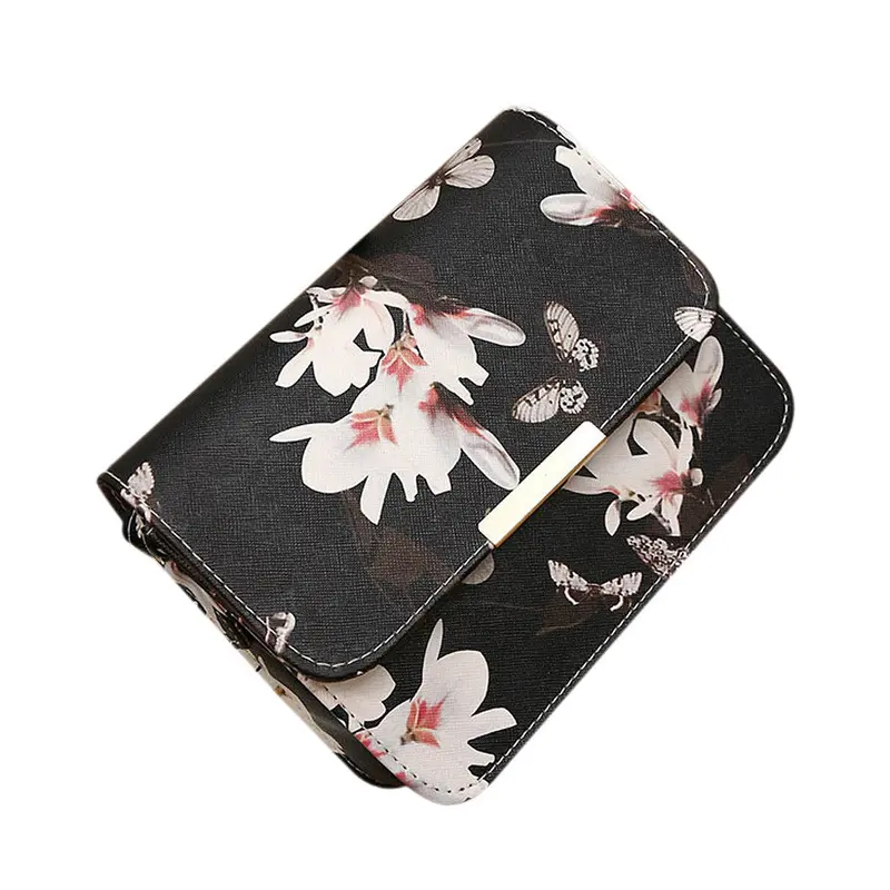 Famousprinting Shoulder Bags Women Messenger Bags Floral Leather Shoulder Crossbody Bag Ladies Hbags Travel Bag 1