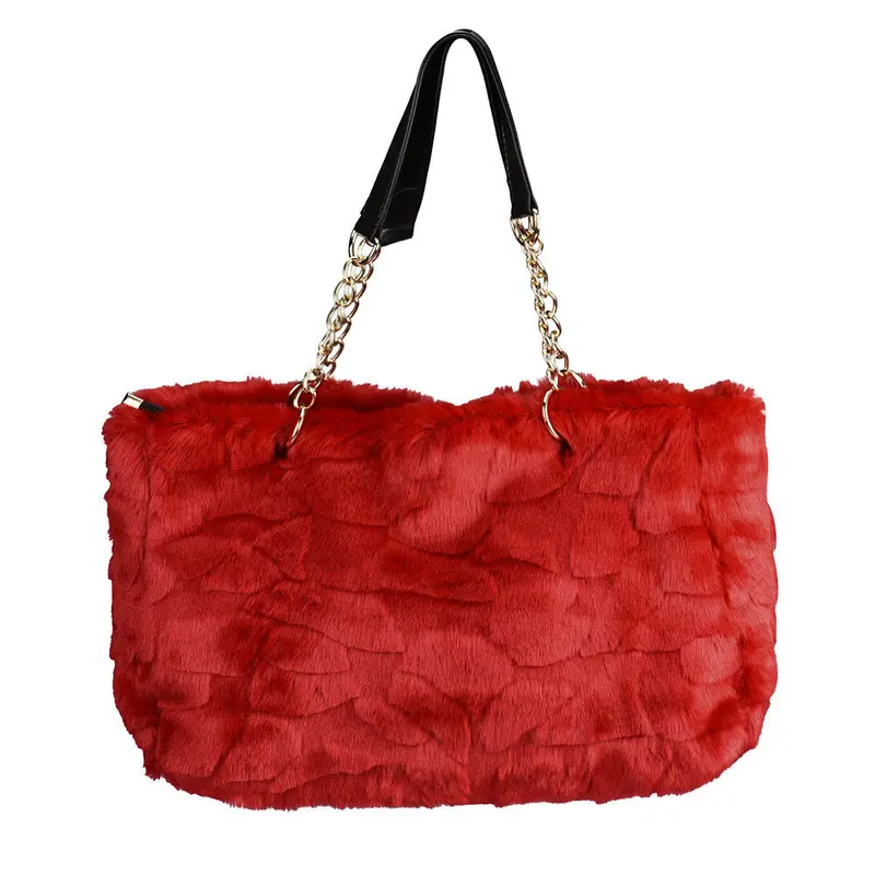 Famoussynthesic Fur Plush Women Messenger Bags Hbags Designer Crossbody Shoulder Bag Bolsa Tote 1