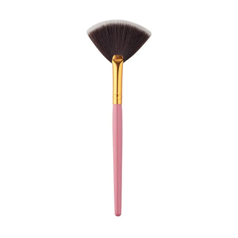 Fan Shaped Makeup Brush Blending Highlighter Contour Face Powder Brushes Pincel Maquiagem 3