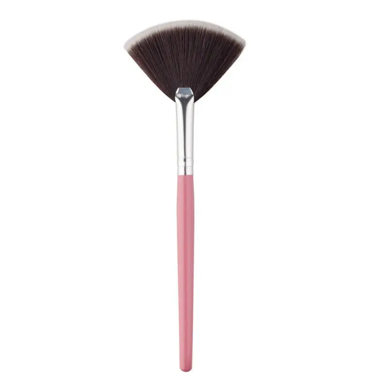 Fan Shaped Makeup Brush Blending Highlighter Contour Face Powder Brushes Pincel Maquiagem 4