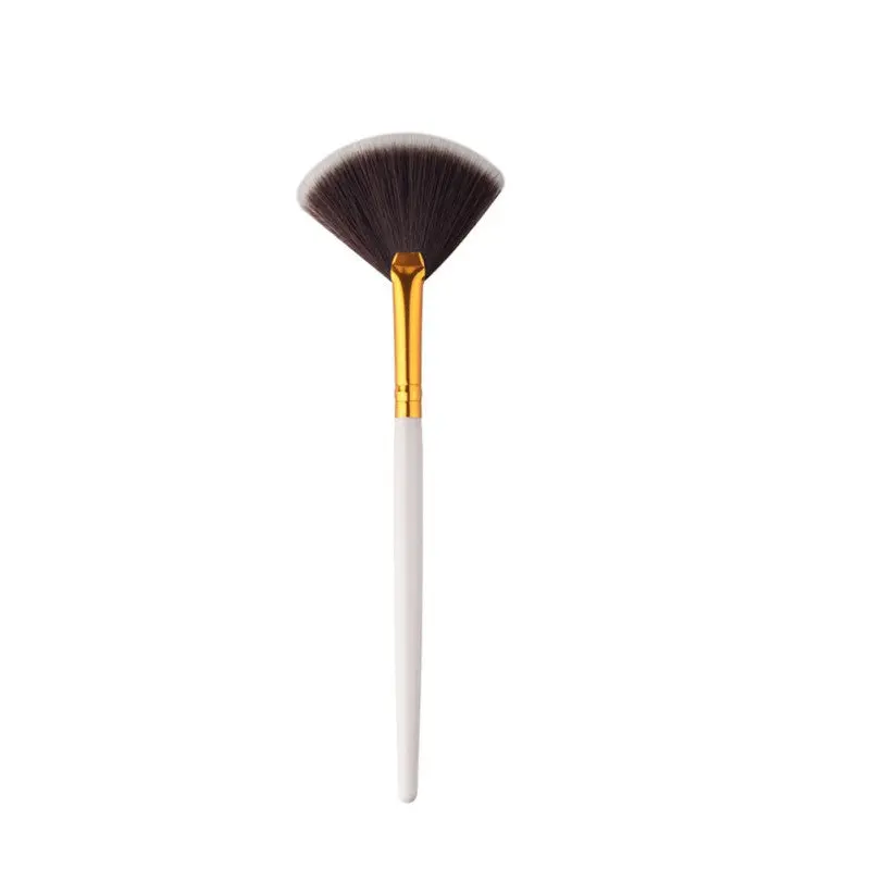 Fan Shaped Makeup Brush Blending Highlighter Contour Face Powder Brushes Pincel Maquiagem 5