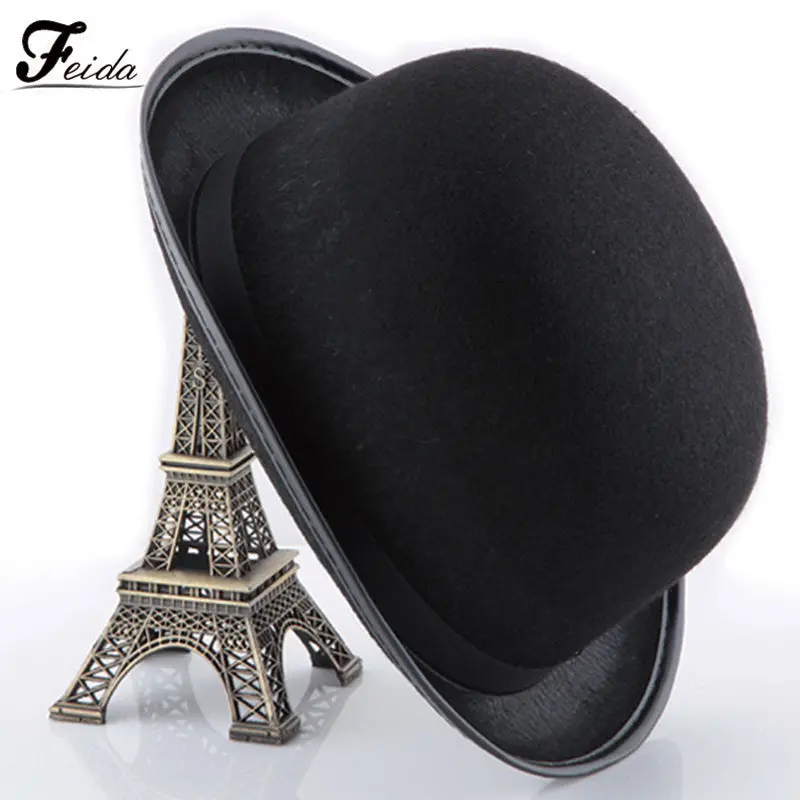 Fantastic Black Hat Caps Women Halloween Magician Magic Hat Jazz Hat Feida 1