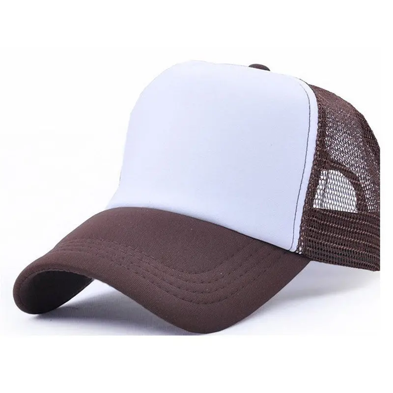 Fashion 8 Colors Mesh Baseball Cap Hat Blank Curved Visor Hat Adjustable Pure Color Tops Hats Ing 1