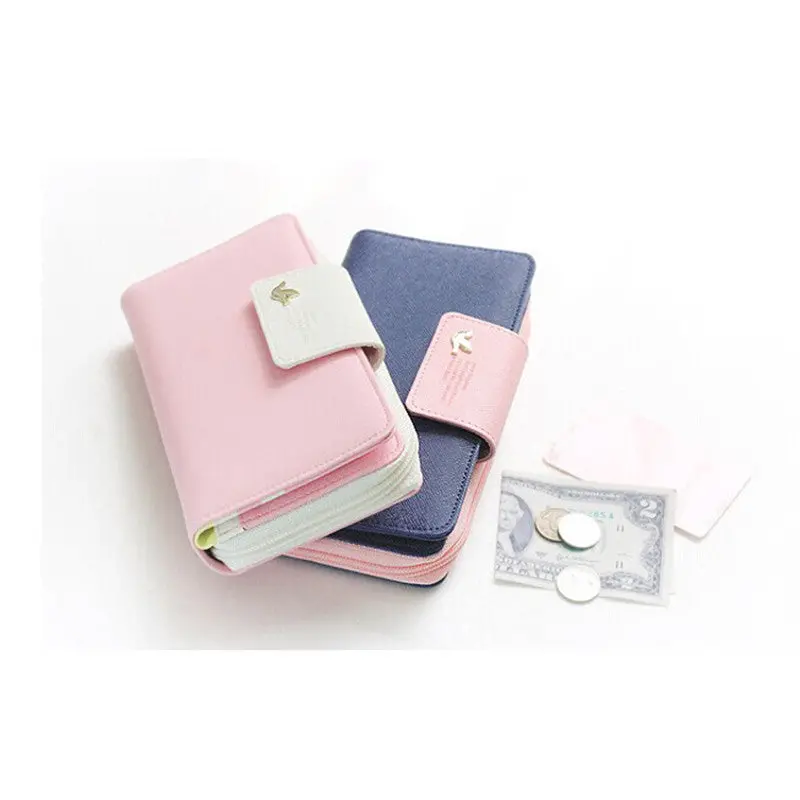 Fashion Birds Clutch Wallet Leather Case Long Zip Button Card Purse Handbag Wallet Credit Card Holder Bag 3
