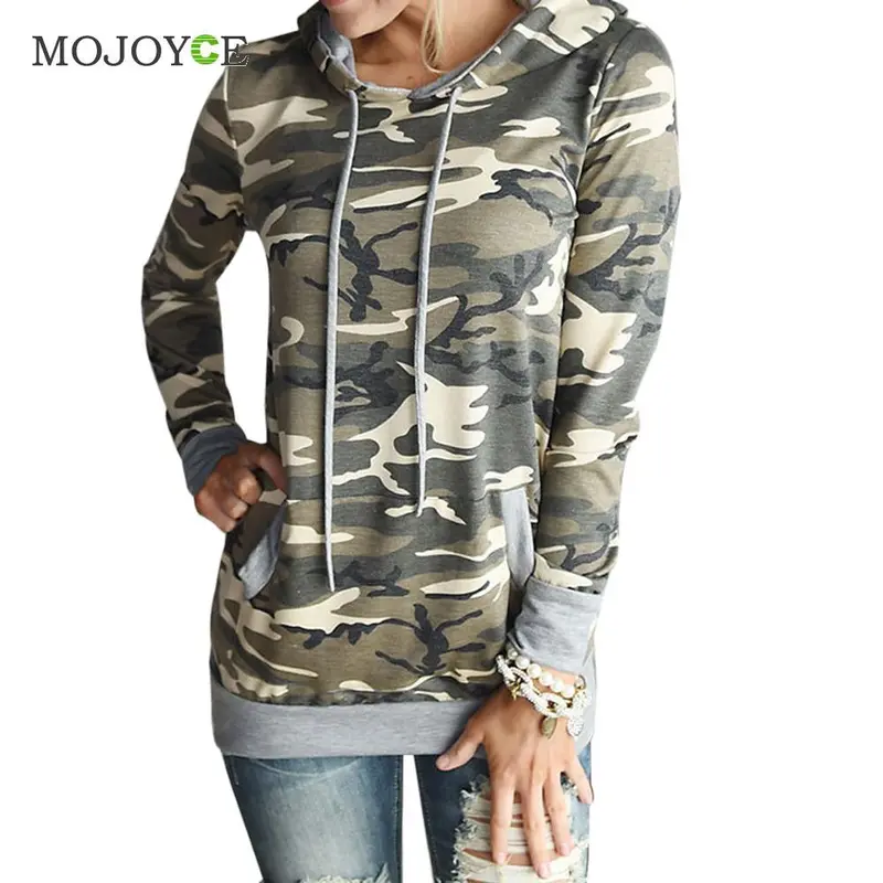 Fashion Camouflage Women Hoodies Sweatshirt Women Long Sleeve Pocket Outwear Tee Top Pullover Sweatshirt Hoodies Women 1