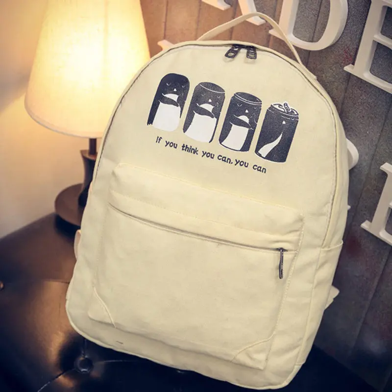 Fashion Canvas Backpack Women Ladies Satchel Shoulder School Bagpack Women Rucksacks For Girls Bagpack Bolsa Mochila Feminina 2