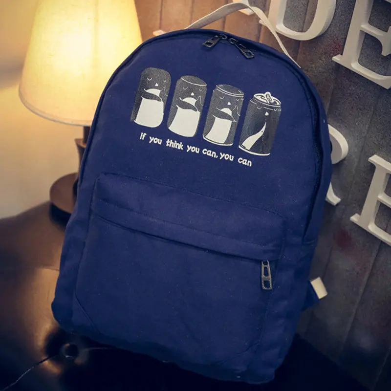 Fashion Canvas Backpack Women Ladies Satchel Shoulder School Bagpack Women Rucksacks For Girls Bagpack Bolsa Mochila Feminina 4