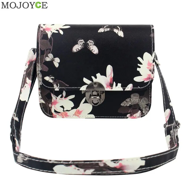 Fashion Floral Print Women Bag Casual Women Messenger Bags Crossbody Pu Leather Handbag Travel Shoulder Bags Bolsa Feminina 1