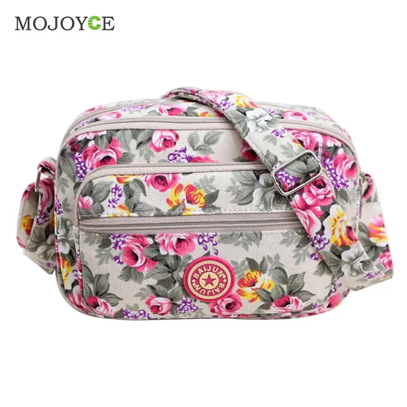 Fashion Floral Print Women Bag Shoulder Bag Crossbody Bag Ladies Canvas Bag Casual Tote Handbag Bolsas Feminina Bolsos Mujer 1