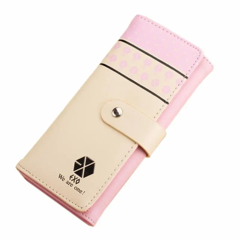 Fashion Flower Women Wallet 6Colors Flower Long Wallets Popular Portable Change Purse Wallet Delicate Casual Lady Cash Purse 5