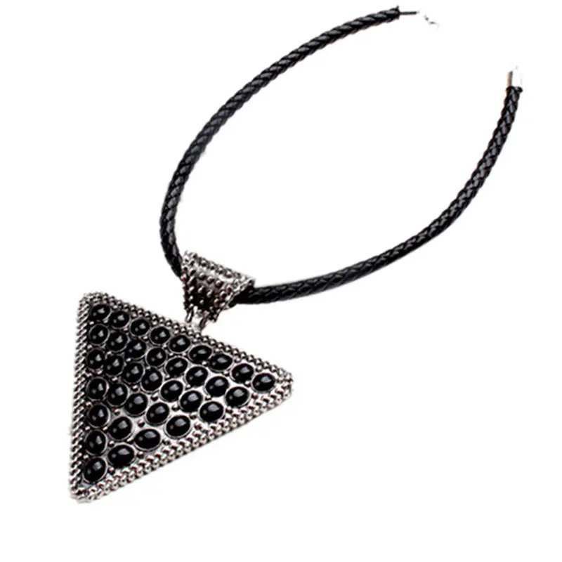 Fashion Hollow Carved Peach Heart Rhinestone Women Lady Long Necklace Bronze Silver Golden Jewelry 8