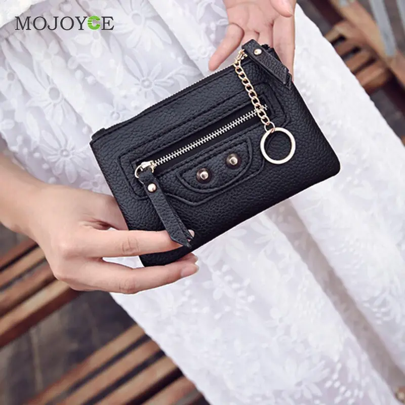 Fashion Leather Women Wallets Female Small Wallets Zipper Wallet For Women Brand Short Leather Purse Clutch Money Bag1stl 1