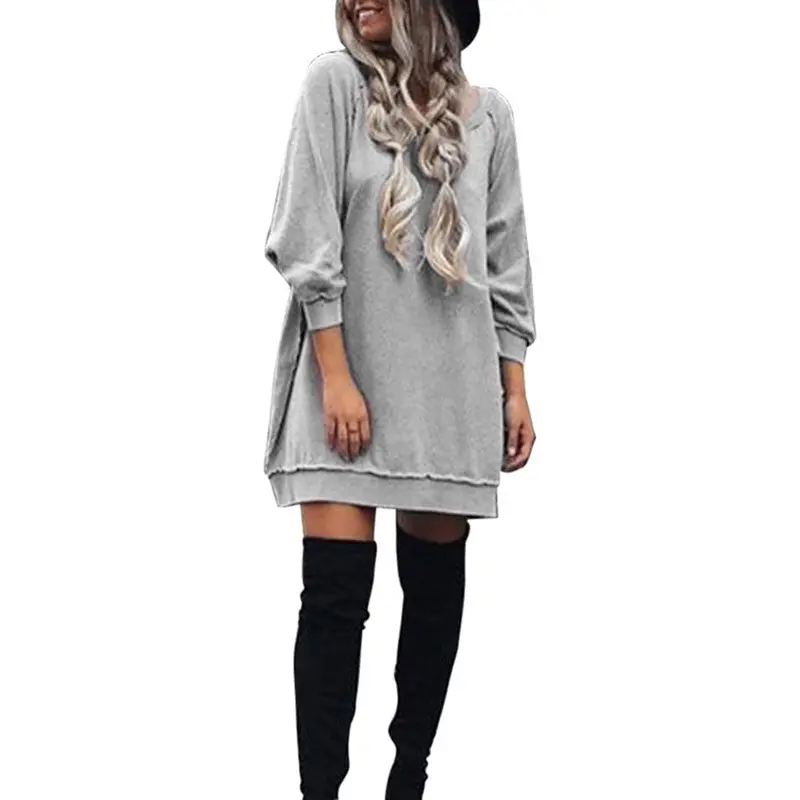 Fashion Long Sweatershirt Women Long Sleeve O Neck Hoodie Party Loose Pullovers Pink Hoodies Women M/L/Xl 6