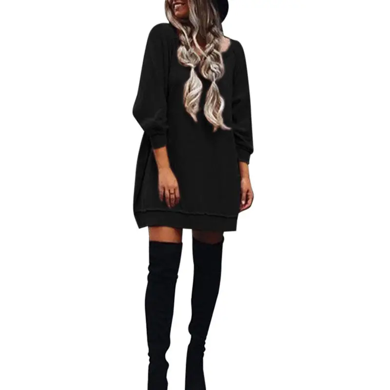Fashion Long Sweatershirt Women Long Sleeve O Neck Hoodie Party Loose Pullovers Pink Hoodies Women M/L/Xl 7