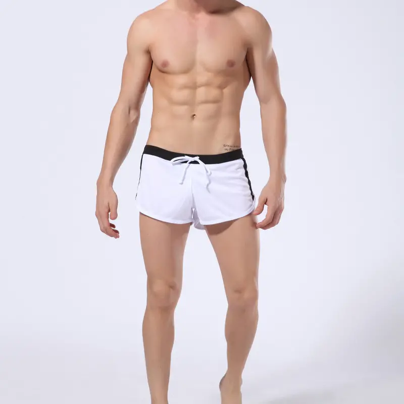 Fashion Men's Low-Waist Beach Trunks Shorts Breathable Leak-Proof Slim Pants Board Shorts 1