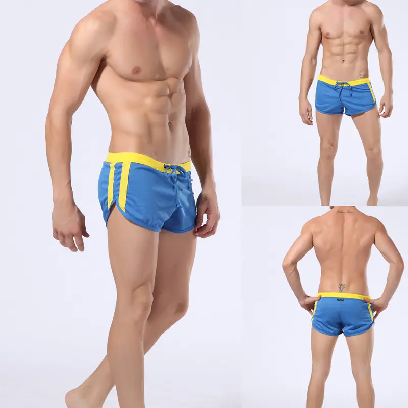 Fashion Men's Low-Waist Beach Trunks Shorts Breathable Leak-Proof Slim Pants Board Shorts 10