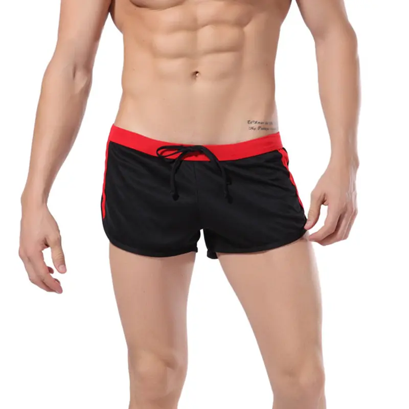 Fashion Men's Low-Waist Beach Trunks Shorts Breathable Leak-Proof Slim Pants Board Shorts 4
