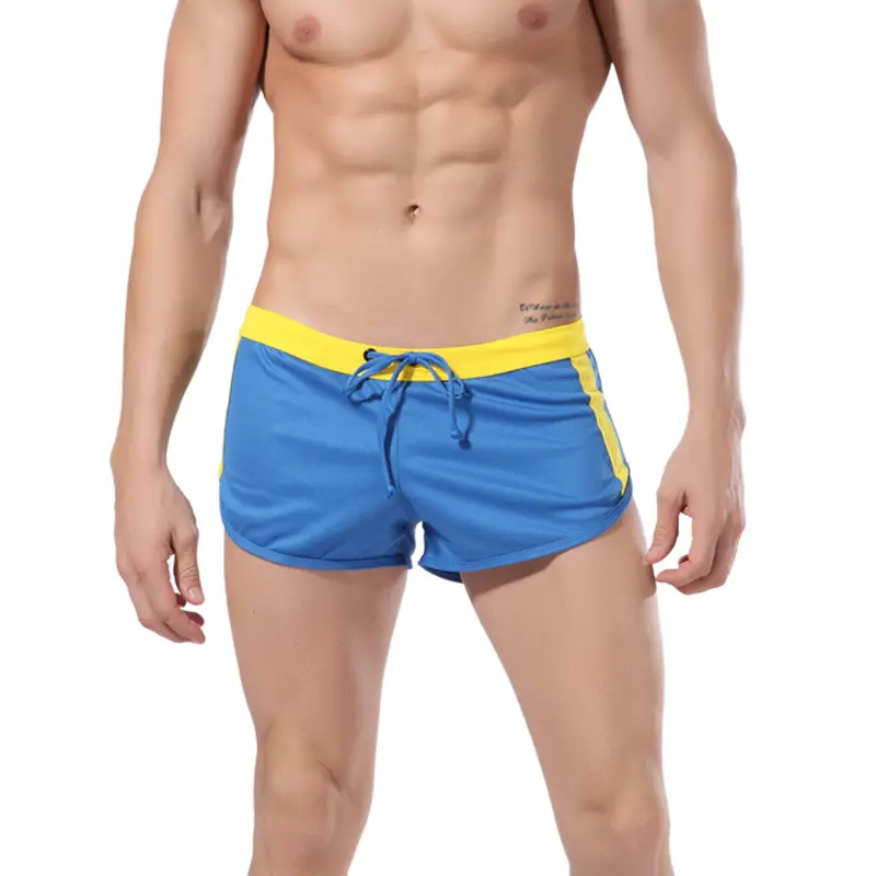 Fashion Men's Low-Waist Beach Trunks Shorts Breathable Leak-Proof Slim Pants Board Shorts 5