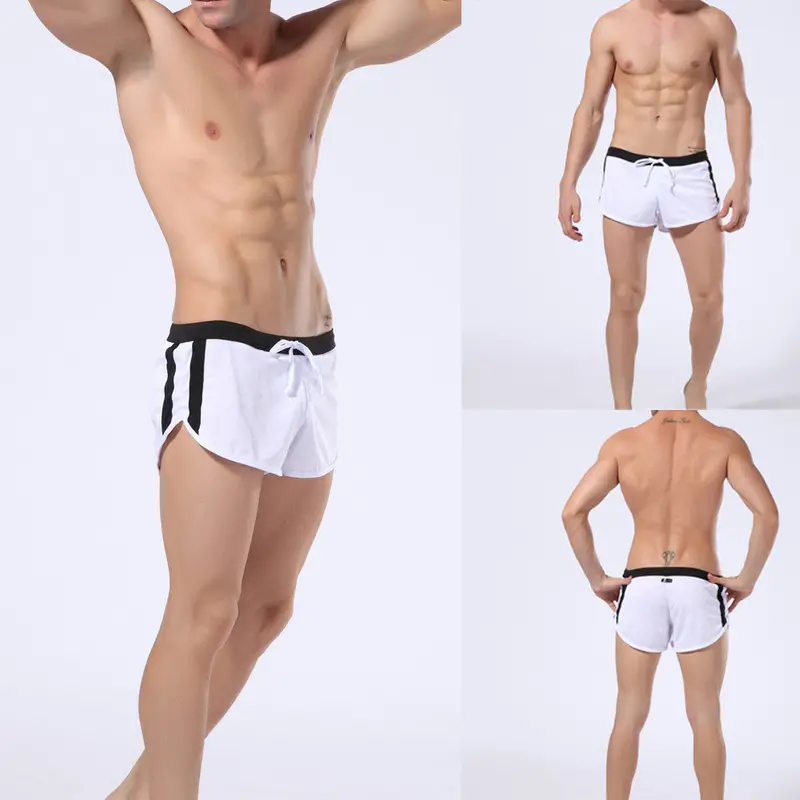 Fashion Men's Low-Waist Beach Trunks Shorts Breathable Leak-Proof Slim Pants Board Shorts 6