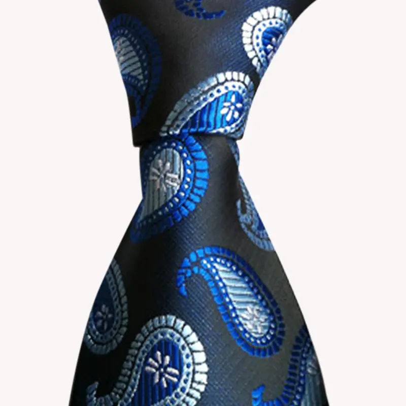 Fashion New Silk Classic Mix Color Jacquard Woven Silk Men's Tie Necktie 2