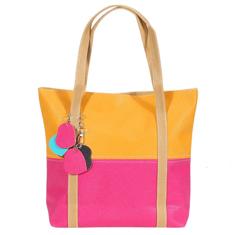 Fashion Patchwork Handbag Shoulder Messenger Women Bag Tote Bolsas New Clutch Pu Leather Bags Women Bolsa Feminina 4