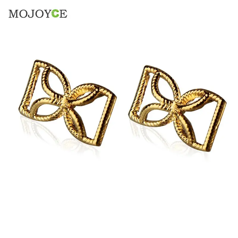 Fashion Popular Korean Style Gold Filled Ear Stud Piercing Alloy Earrings 1