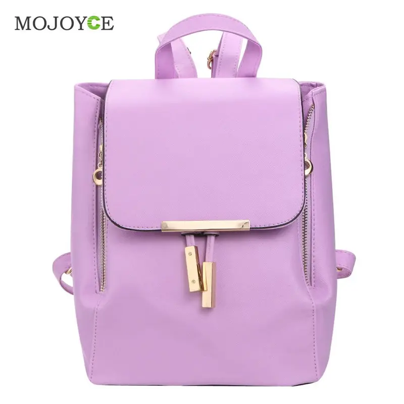 Fashion Pu Leather Backpack Women Mochila Backpacks For Teenage Girls School Bags For Teenagers Bagpack Mochilas Mujer 3
