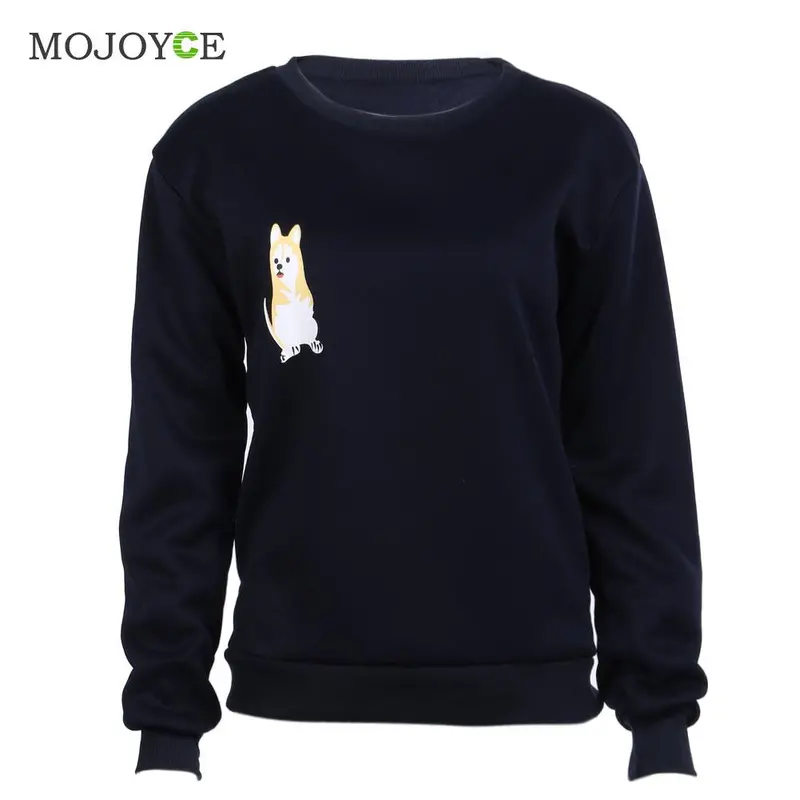 Fashion Pullover Hoodies Women Loose Stitching Puppies Kawaii Sweatershirt Hoodies Pink Sweatshirt Women 1