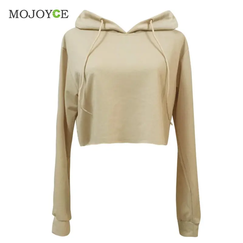 Fashion Short Hoodie Sweatshirt Jumper Long Sleeve Crop Top Pullover Tops Hoodies Women Hoodie Sweatshirt Women 1