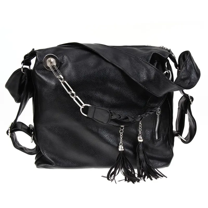Fashion Shoulder Women Bag Pu Tassel Women Leather Handbag Black Women Messenger Bag Handbags Luxury Bolsa Feminina 1