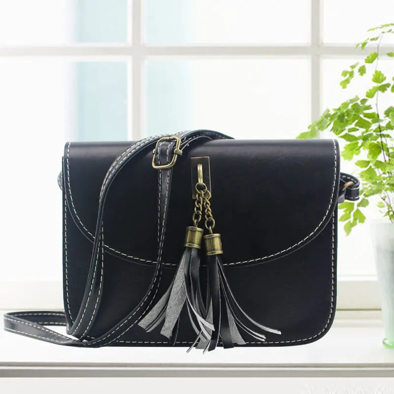 Fashion Small Tassel Bag Women Messenger Bags Soft Mini Pu Leather Handbags Crossbody Bag For Women Clutches Bolsas Femininas 1