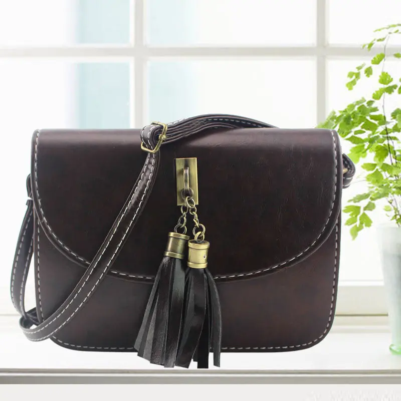 Fashion Small Tassel Bag Women Messenger Bags Soft Mini Pu Leather Handbags Crossbody Bag For Women Clutches Bolsas Femininas 2