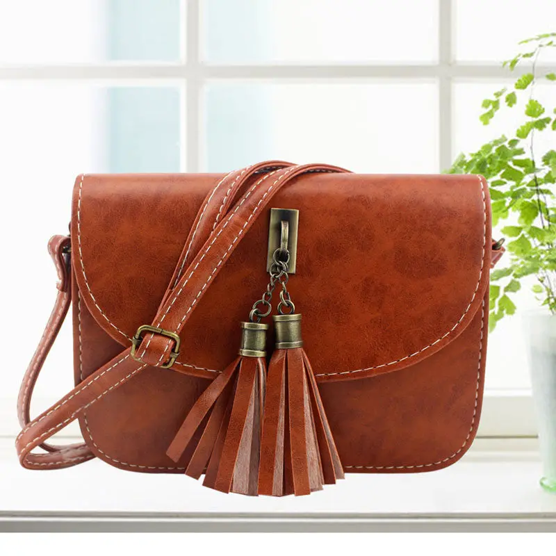 Fashion Small Tassel Bag Women Messenger Bags Soft Mini Pu Leather Handbags Crossbody Bag For Women Clutches Bolsas Femininas 3