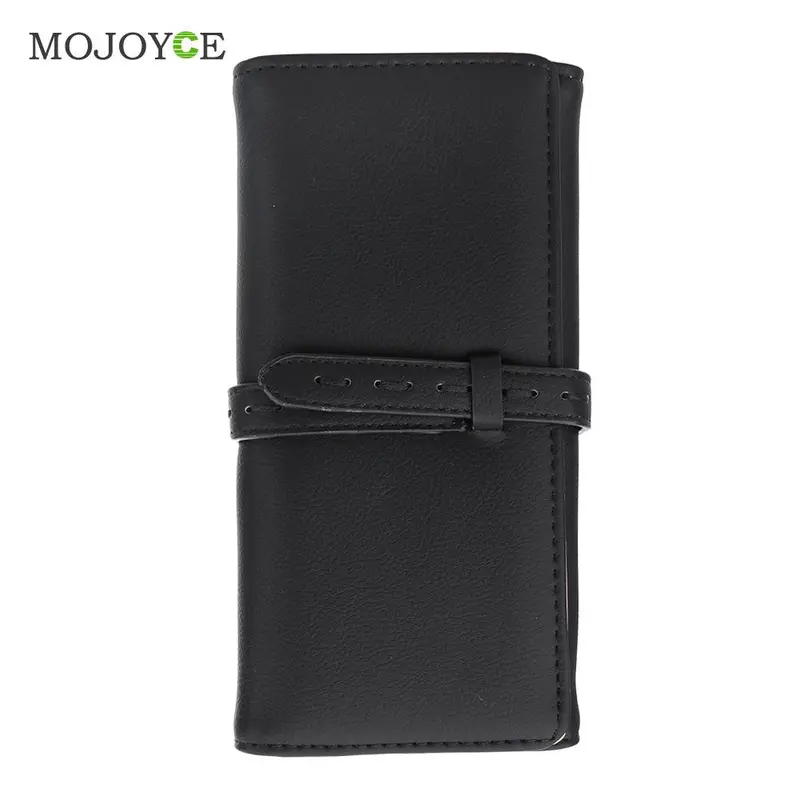 Fashion Solid Color Women Wallet Long Smooth Pu Leather Money Purse Id Credit Card Holder Coin Purses Clutch Money Bags 3