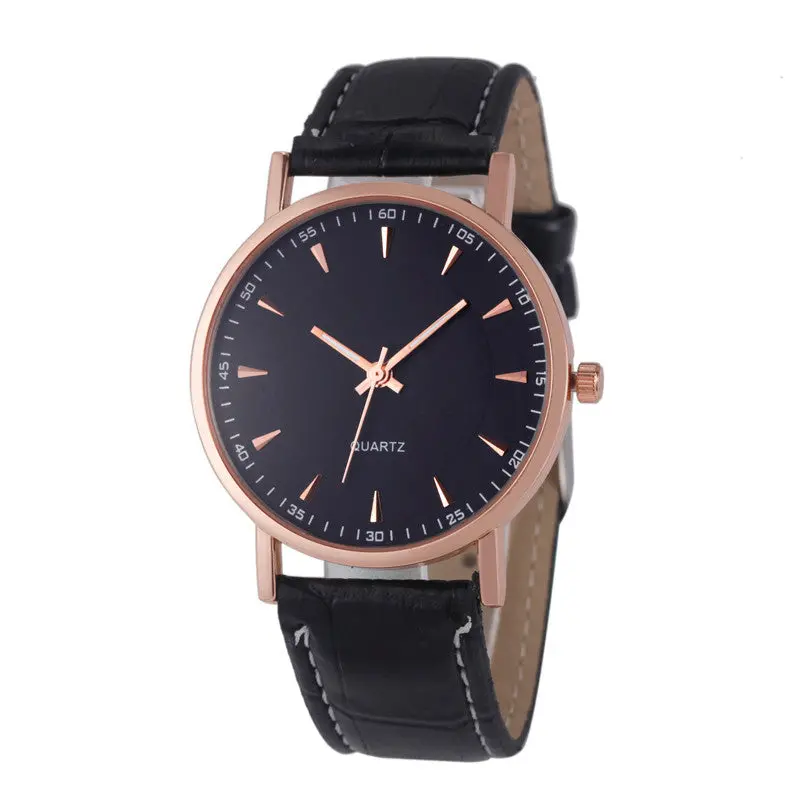 Fashion Unisex Leisure Crocodile Leather Analog Quartz Wrist Watch Watches 1