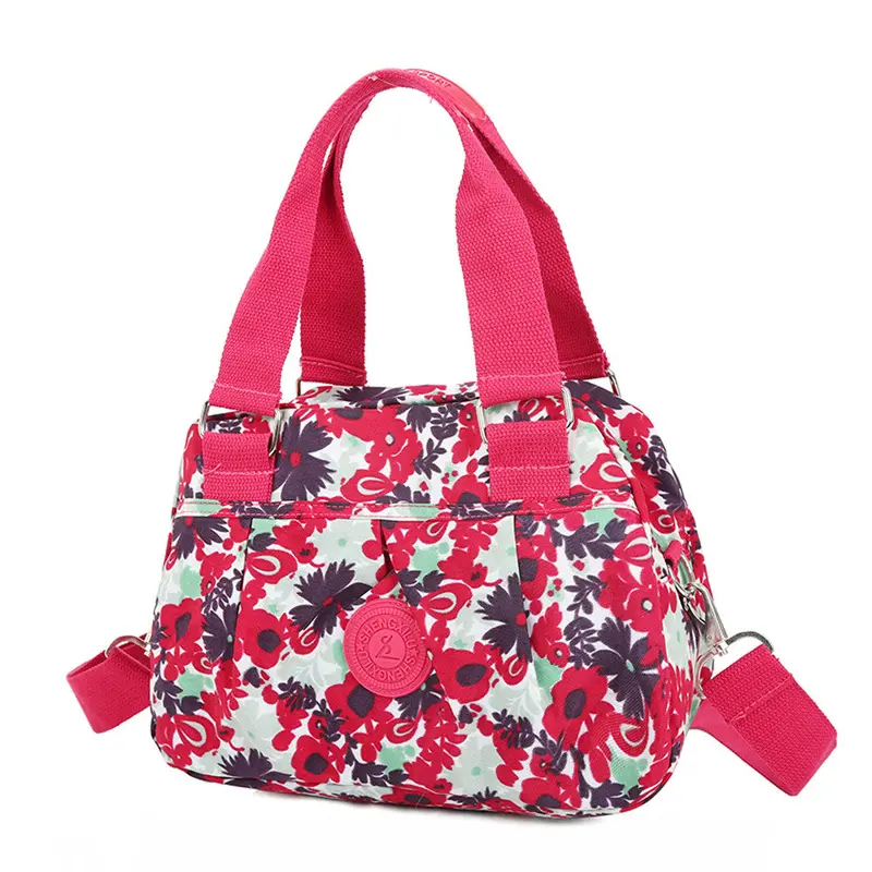 Fashion Waterproof Oxford Fabric Crossboday Bag Vintage Floral Women Messenger Bag Shoulder Bag Large Women Handbag 1